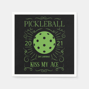 Guardanapo De Papel Engraçado Beija Meu Pickleball