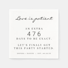 Guardanapo De Papel Engraçado Casamento Pandêmico Adiado O Amor É Paci