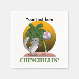 Guardanapo De Papel Engraçado Chinchilla Chinchillin
