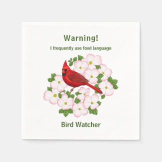 Guardanapo De Papel Engraçado Espingarda de Bird Watcher