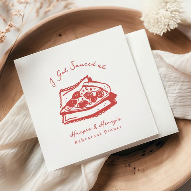 Guardanapo De Papel Engraçado, Eu Tenho Janto De Ensaio De Pizza Molha (Criador carregado)