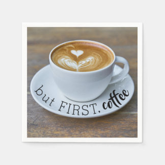 Guardanapo De Papel Engraçado, Mas Primeira Taça De Café