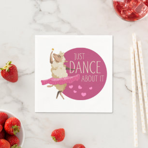 Guardanapo De Papel Engraçado Mensagem De Ovelha - Apenas Dance Sobre