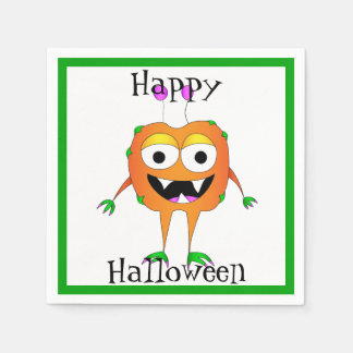 Guardanapo De Papel Engraçado, Monstro, Halloween
