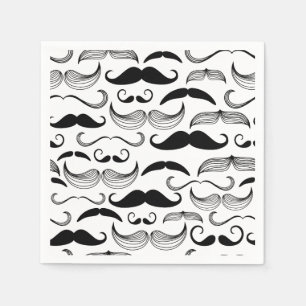 Guardanapo De Papel Engraçado Mustache Design