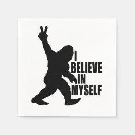 Guardanapo De Papel Engraçado Pé Grande Eu Acredito em mim mesmo