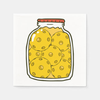 Guardanapo De Papel Engraçado Pickleball Jar