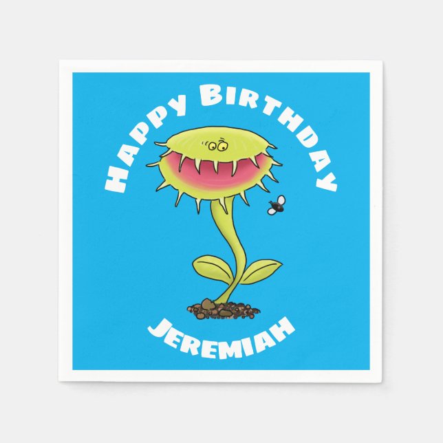 Guardanapo De Papel Engraçado Venus voa cartografia da planta (Frente)