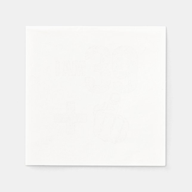 Guardanapo De Papel Engraçado Virar 40 aniversário de 40 anos I Am 39  (Frente)