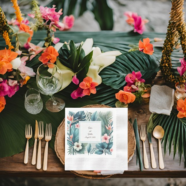 Guardanapo De Papel Ensino Tropical Coinchado (Criador carregado)