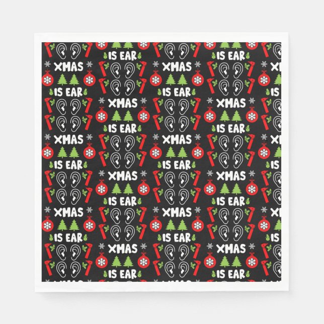 Guardanapo De Papel ENT Doctor Christmas (Frente)