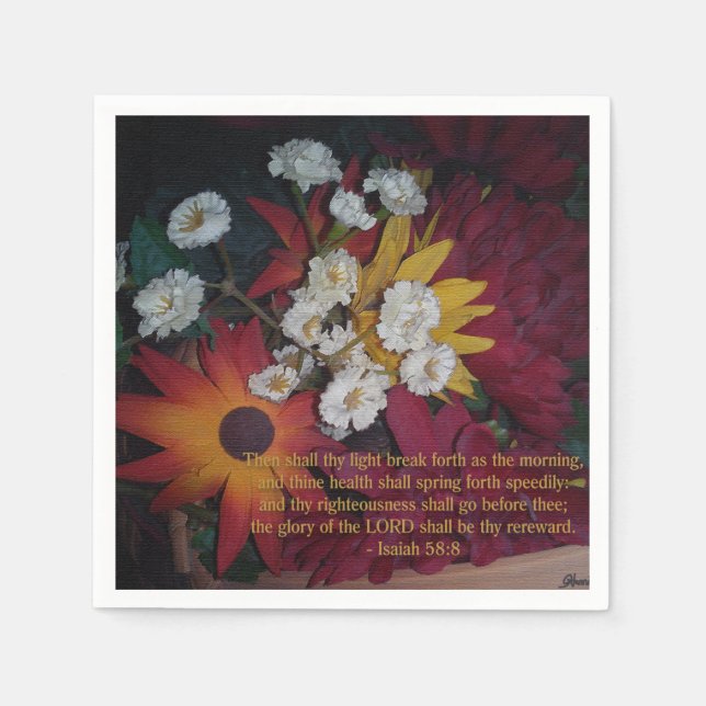 Guardanapo De Papel Então, a luz vai se espalhar. (Frente)