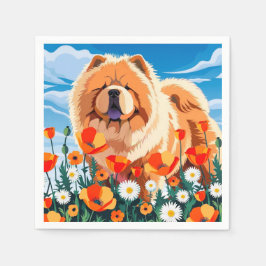 Guardanapo De Papel ENTRE OS POPPIES Chow