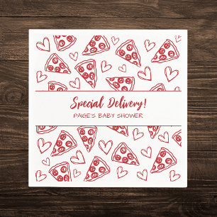 Guardanapo De Papel Entrega Especial Italiana do Partido da Pizza chá