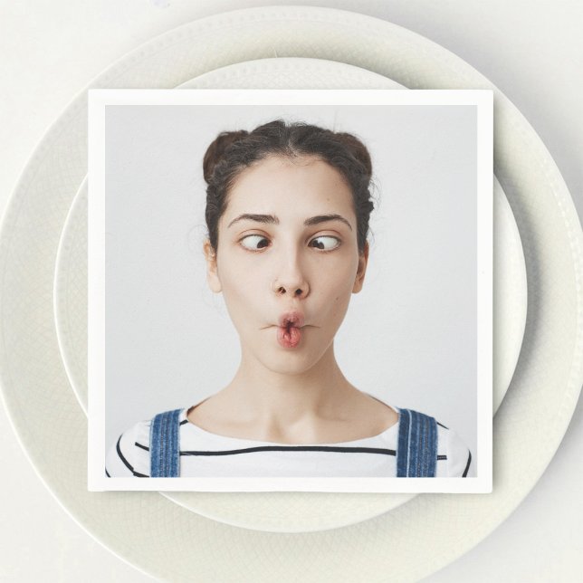 Guardanapo De Papel Envie sua foto engraçada de selfie (Criador carregado)