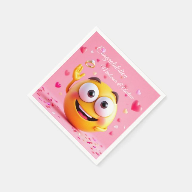 Guardanapo De Papel Envolvido Emoji (Canto)