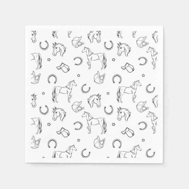 Guardanapo De Papel Equestre (Frente)