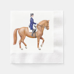 Guardanapo de papel equestres do cavalo elegante