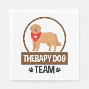 Guardanapo De Papel Equipe de Cães Terapêutica