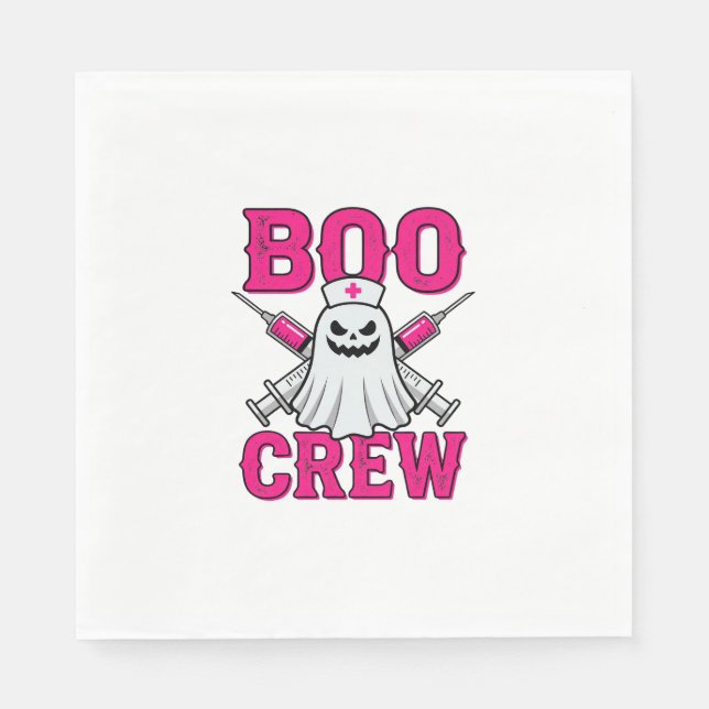 Guardanapo De Papel Equipe de Enfermeira Fantasma Halloween (Frente)