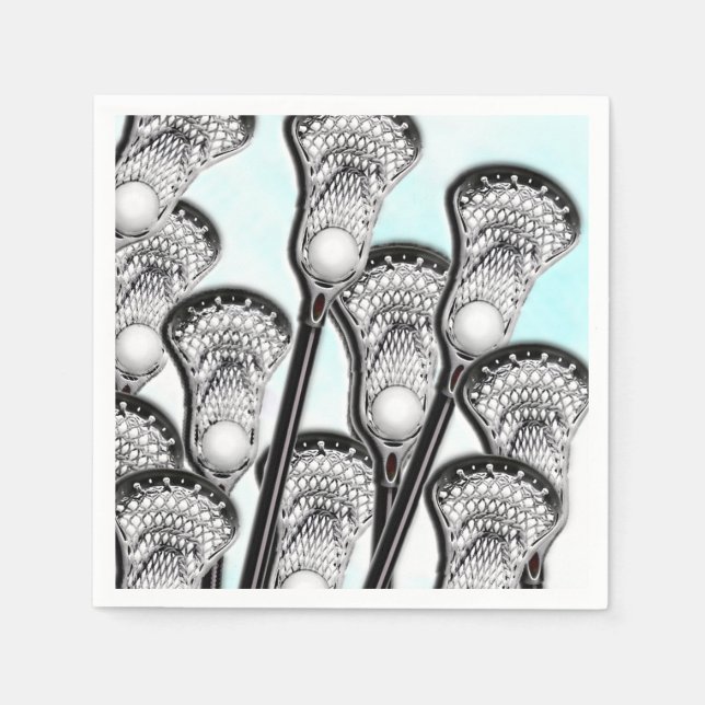 Guardanapo De Papel Equipe de Lacrosse (Frente)