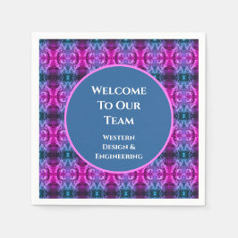 Guardanapo De Papel Equipe de negócios do Kaleidoscope de boas-vindas