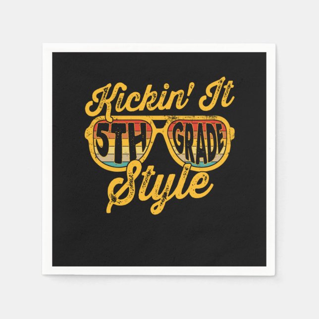 Guardanapo De Papel Equipe de Professores de Estilo 5 (Frente)