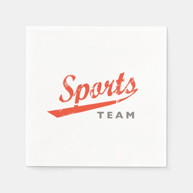 Guardanapo De Papel Equipe Genérica de Esportes (Frente)