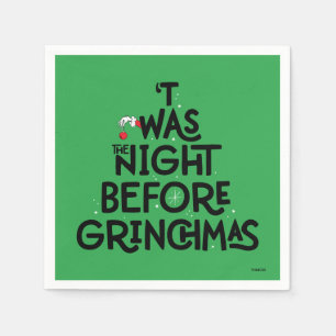 Guardanapo De Papel Era a Noite Antes do Grinchmas