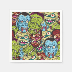 Guardanapo De Papel Erva-benta do monstro do Dia das Bruxas