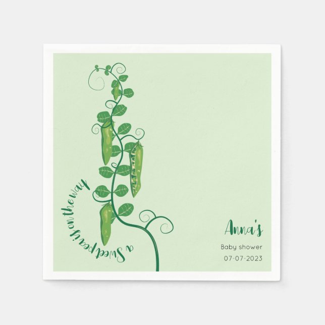 Guardanapo De Papel Ervilha doce (Frente)