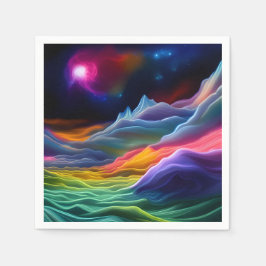 Guardanapo De Papel Escape espacial fantasia