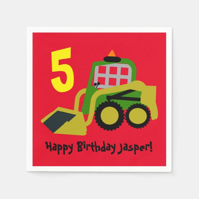 Guardanapo De Papel Escavador Bobcat (Frente)