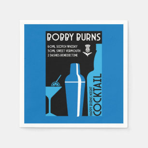 Guardanapo De Papel Escocês Bobby Burns Whiskey Cocktail