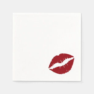 Guardanapo De Papel Escolha seu Impressão de Beijo de Cor do Batom