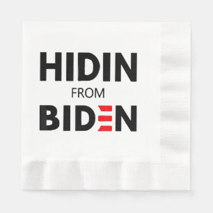 Guardanapo De Papel ESCONDIDO DA BIDEN engraçada campanha política Joe