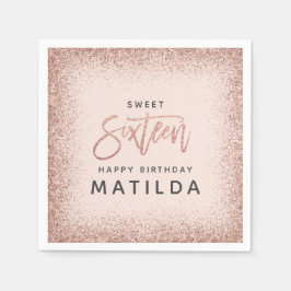 Guardanapo De Papel Escrita típica cinzenta rosa-brilhante 16º