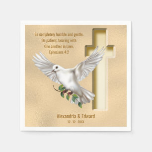 Guardanapo De Papel Escrituras Cruzadas de Dove Versos Efesianos 4:2