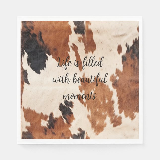 Guardanapo De Papel Escuro-negro ocidental (Frente)