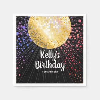 Guardanapo De Papel Esfera de discoteca, Papel de coquetel Napkins