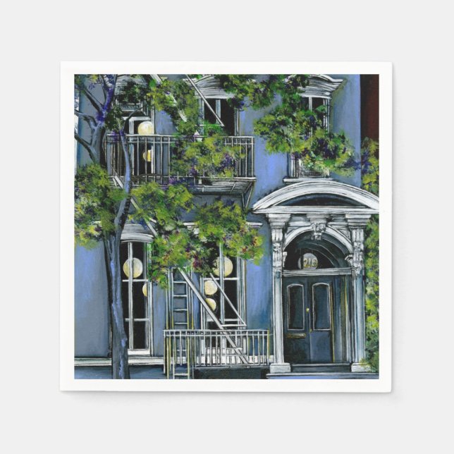 Guardanapo De Papel Esfera Luminosa de Dentro, Nova Iorque (Frente)