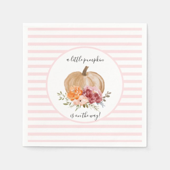 Guardanapo De Papel Esfregue nosso pequeno abóbora no caminho de Napki (Frente)