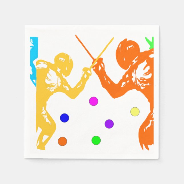 Guardanapo De Papel Esgrima (Frente)