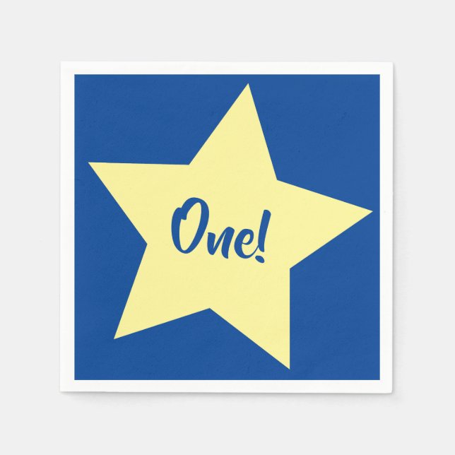 Guardanapo De Papel Espaço de Festa de aniversário do Star Cute Kid (Frente)