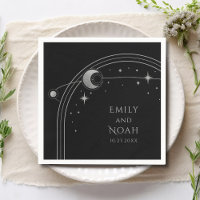 Espaço Místico Negro Silver Sun Moon Astronomia