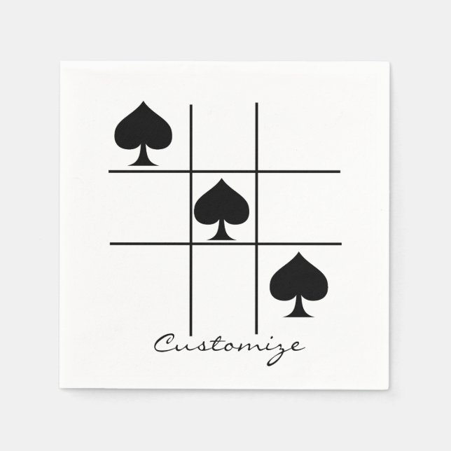 Guardanapo De Papel Espadas Pretas Tic Tac Toque Thunder_Cove (Frente)