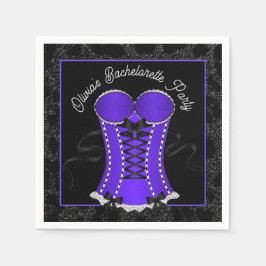 Guardanapo De Papel Espartilho Roxo Sedutor 