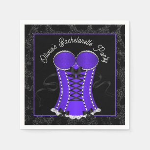 Guardanapo De Papel Espartilho Roxo Sedutor