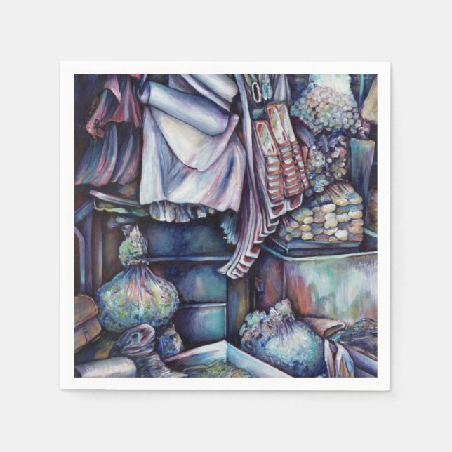 Guardanapo De Papel Especiais esplêndidos do Tekka Center, Singapura (Frente)