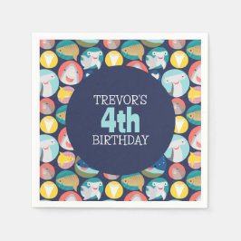 Guardanapo De Papel Espécies De Tubarões